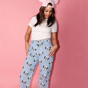 Disney x Cakeworthy Women’s Denim Minnie Mouse Straight Leg Jeans